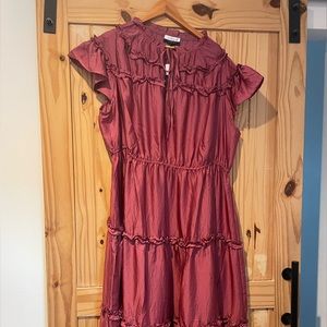 ELOQUII Elements Ruffle Sleeve Yoke Detail Tiered Dress - Size 22 - Plus - NWT